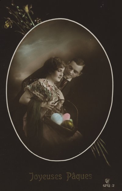 Tarjeta de Pascua con pareja de French Photographer